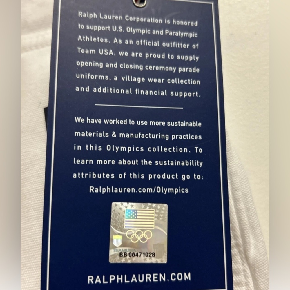 Ralph Lauren White USA Olympic Patch Jean - Picture 15 of 16